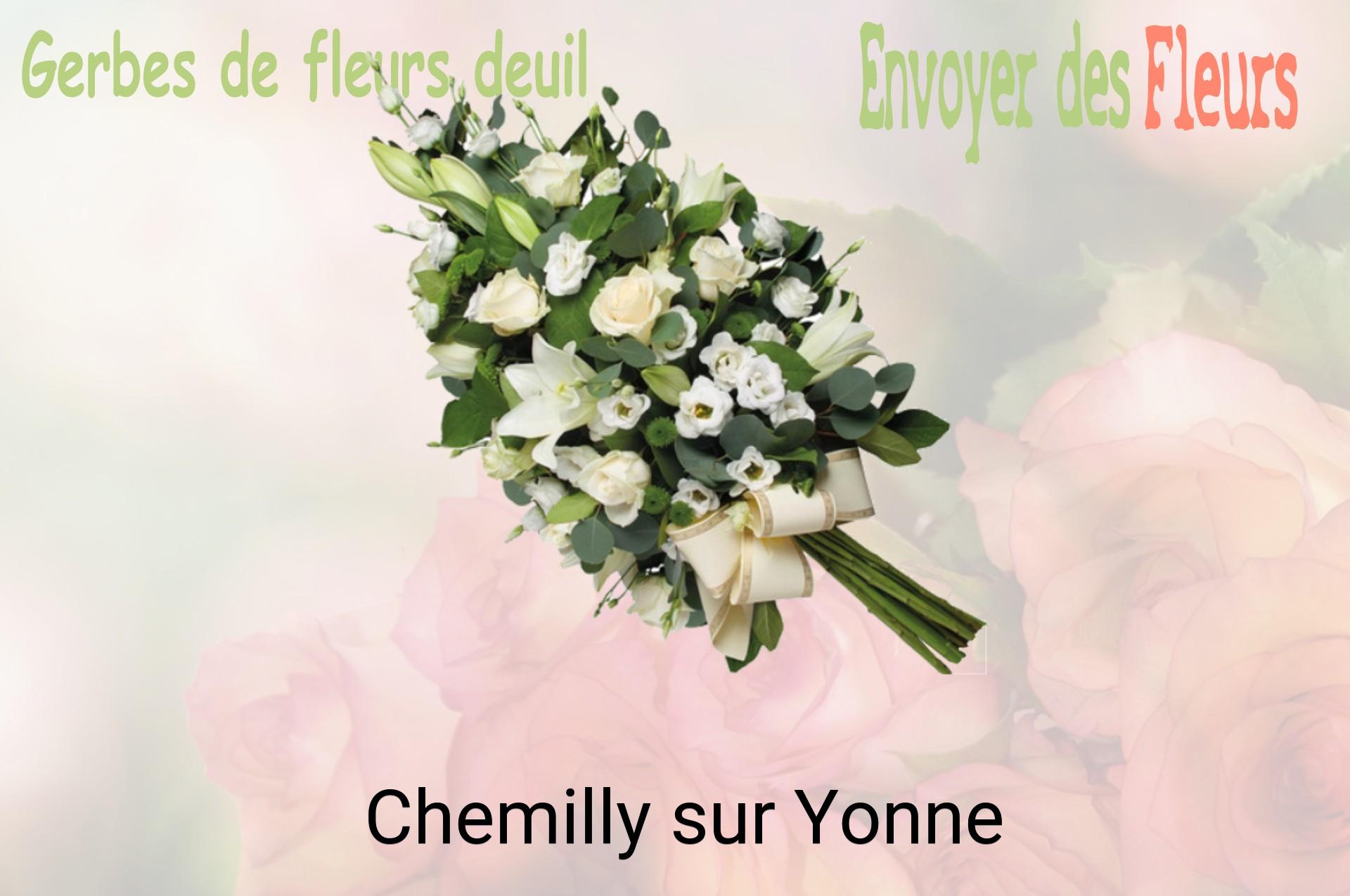 Gerbe de fleurs de deuil livrée à Chemilly-sur-Yonne